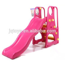 Direto da fábrica JQ3017 crianças plástico Outdoor Play Pink Slide